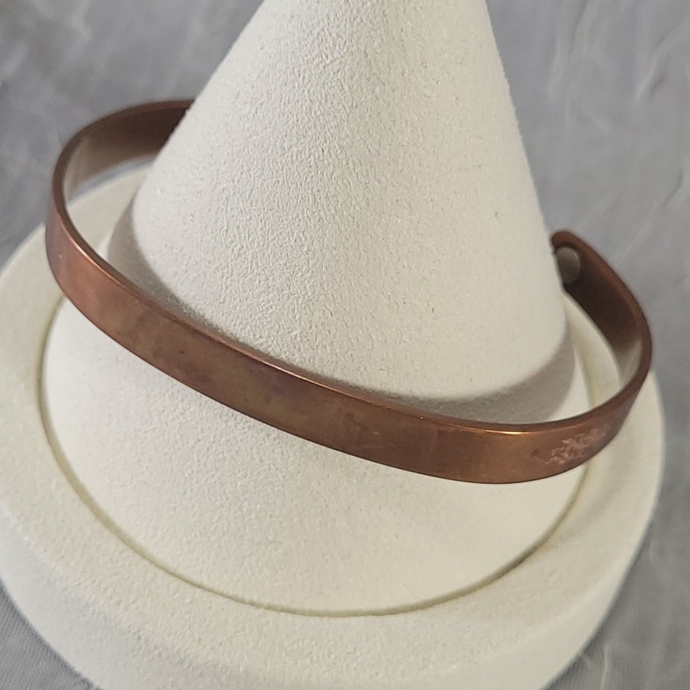 Vintage Sabona London Copper Magnetic Cuff Bracelet Made USA Jewelry